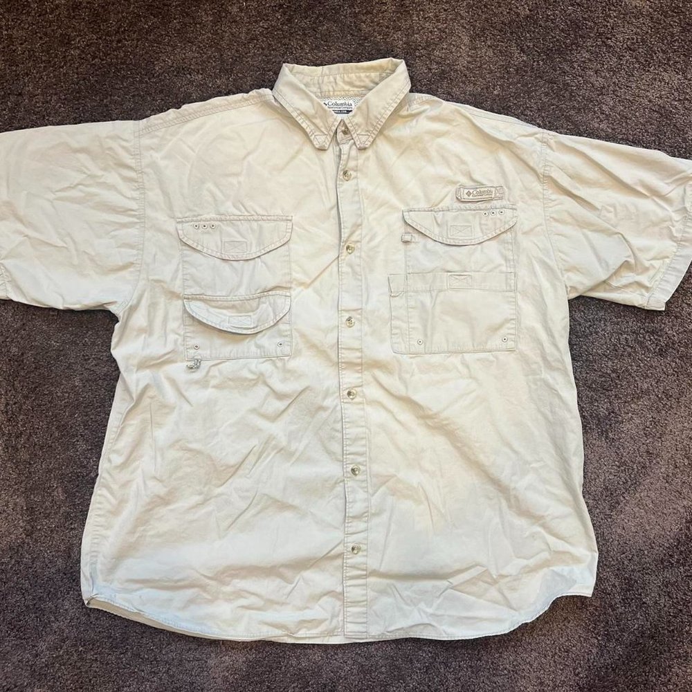 Columbia Sportswear PFG (Pro Fishing Gear) Mens Button Up Shirt